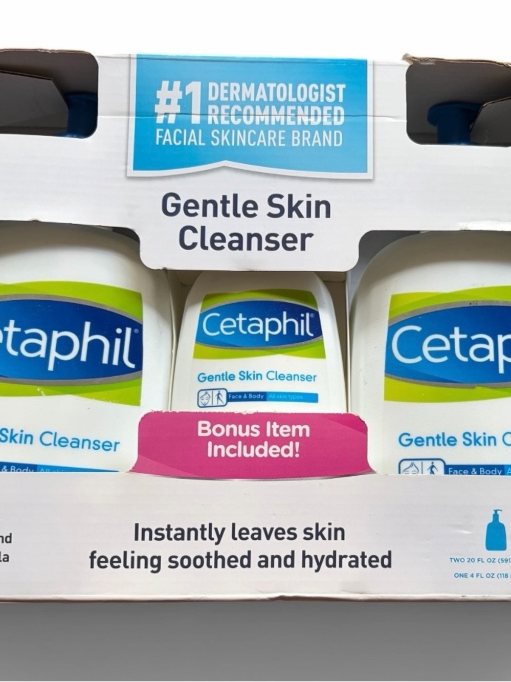 Cetaphil Gentle Skin Cleanser 3 bottles